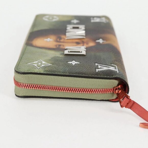 LOUIS VUITTON Masters Collection Da Vinci Zippy Wallet Green M64606 Auth 1 - Picture 3 of 16